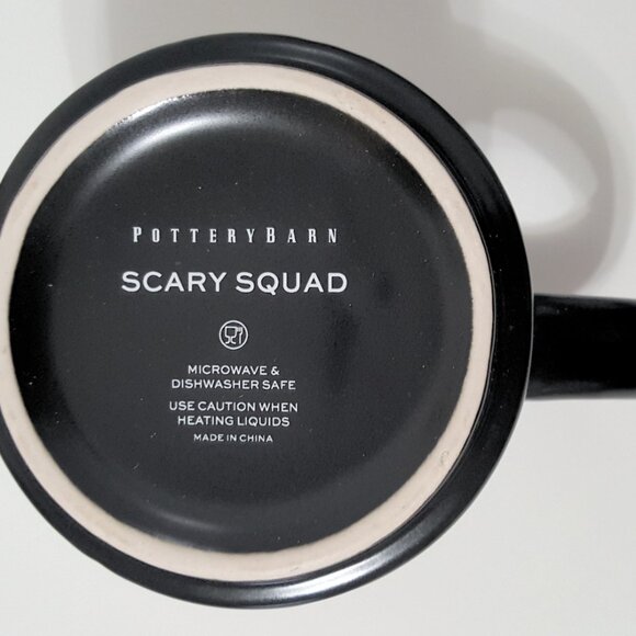 NEW RARE Pottery Barn Scary Squad Witch Ghost Mug 15 oz Stoneware - Picture 3 of 3